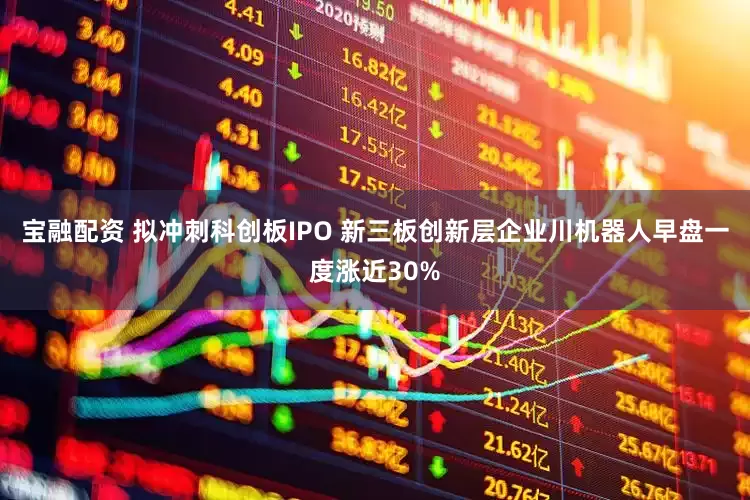 宝融配资 拟冲刺科创板IPO 新三板创新层企业川机器人早盘一度涨近30%